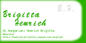 brigitta hemrich business card